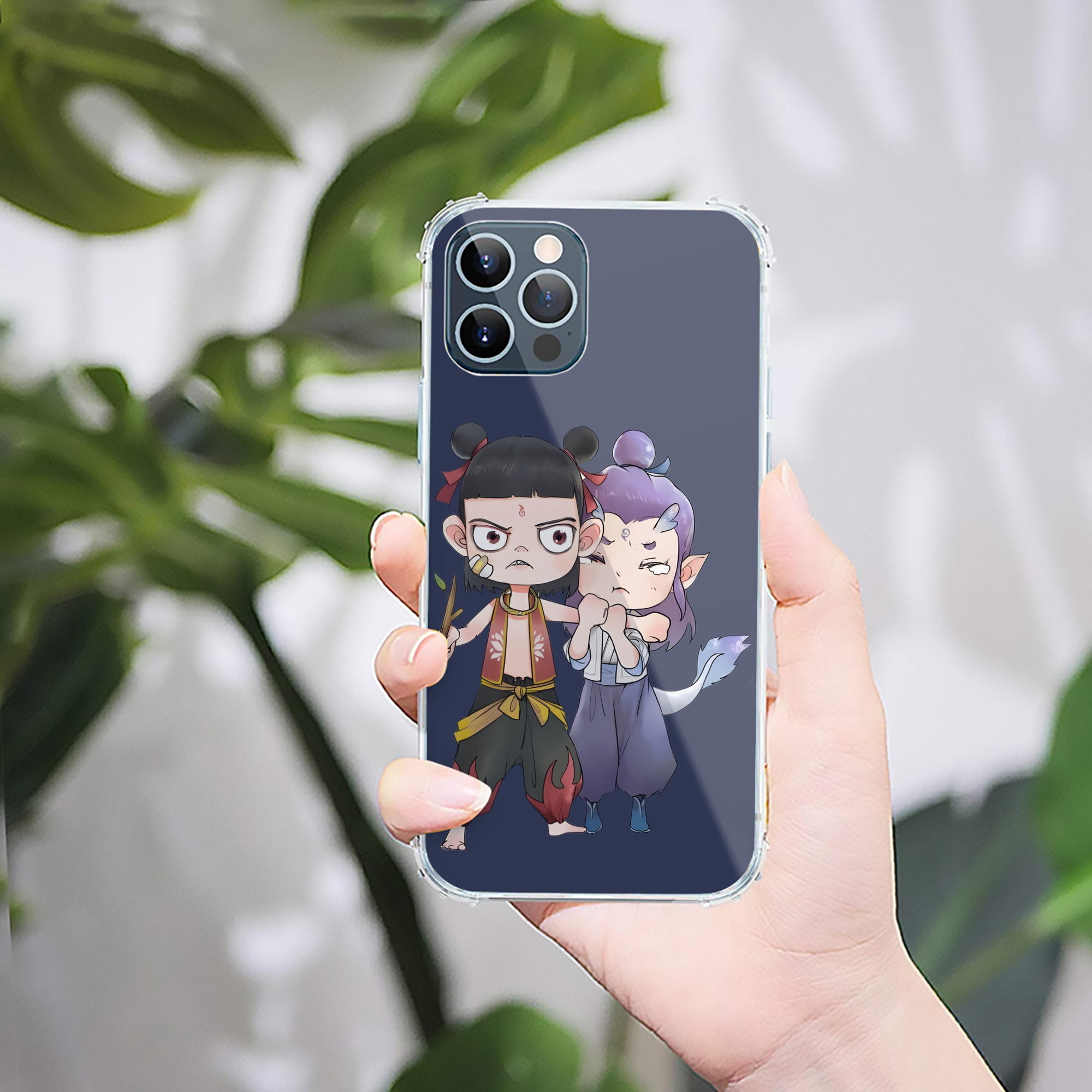 （画像用） Ne Zha 2 ナタ 魔童の大暴れ 【iPhone 12シリーズ対応】透明スマホケース（クリアソフトケース）